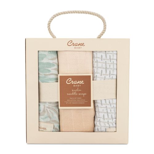 Cove Beach Life Newborn Swaddle Blanket Set | Crane Baby