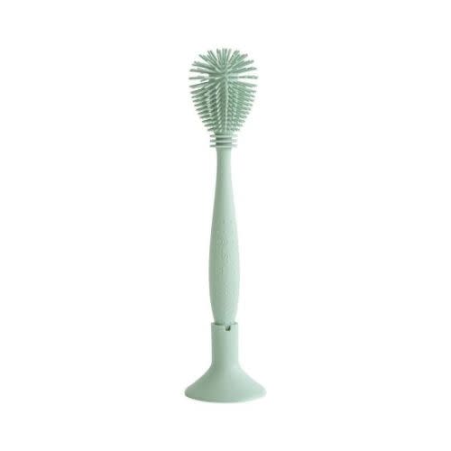 Mushie Silicone Baby Bottle Brush, Cambridge Blue