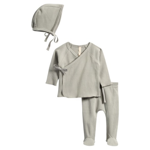 Take Home Organic Cotton Top, Footie Pants & Cap Set