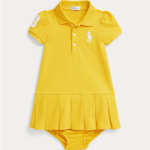 Stretch Mesh Polo Dress & Bloomer