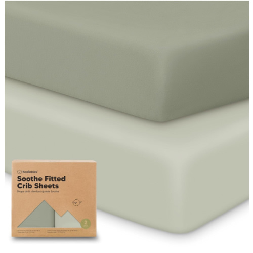 2-Pack Organic Cotton Fitted Crib Mattress Breathable