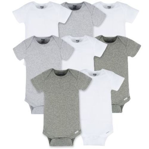Onesies Brand Baby Neutral Short Sleeve Onesies Bodysuits - Neutrals - Newborn - 8-Pack