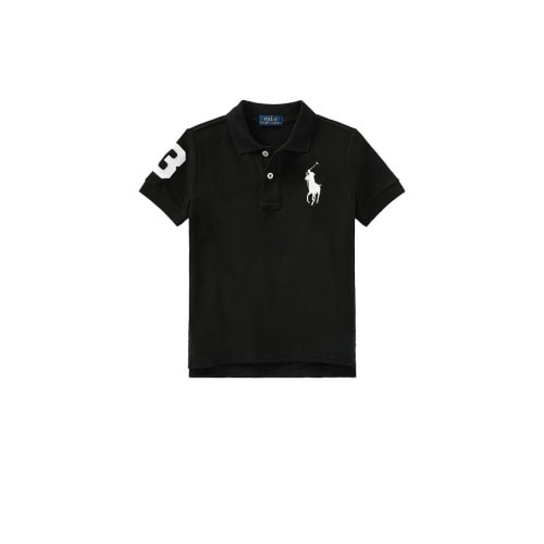 Kids Short-Sleeve Big Pony Mesh Polo