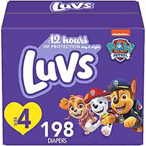 Luvs Pro Level Leak Protection Diapers Size 4 198 Count Economy Pack