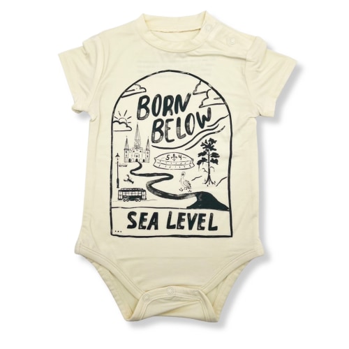 Born Below Sea Level Onesie