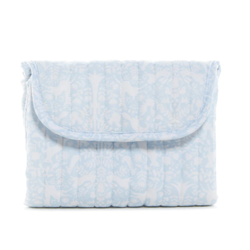 Quilted Changing Mat - Woodland Blue