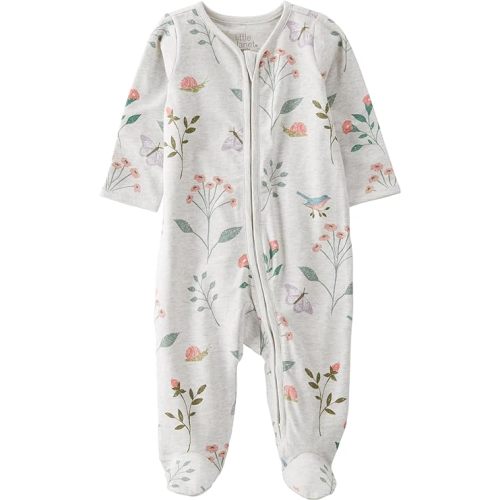 2-Way Zip Pajamas - 9M (Color: Botanical Butterfly)