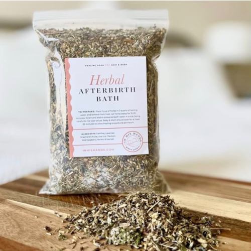 Herbal Postpartum Bath by in His Hands. 12 Ounces of Handmade Soothing Herbs and Sea Salt for Postpartum. Healing, Relaxing, Soothing Bath for Postpartum Recovery.