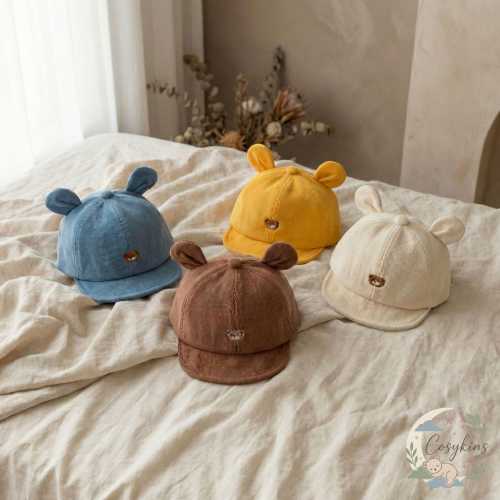 Cartoon Bear Baby Baseball Hat, Infant Peaked Cap, Cute Spring Summer Sun Hat, Kawaii Kids Cotton Hat, Baby Gift