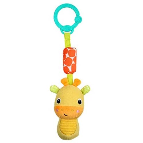 Bright Starts Chime Along Friends On-The-Go Take-Along Toy, Giraffe, Newborn +