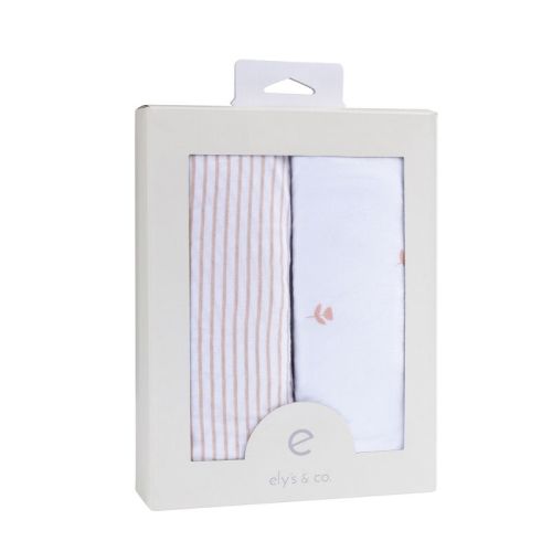 Ely's & Co. Baby Changing Pad Cover - Cradle Sheet 100% Combed Jersey Cotton Pink for Baby Girl