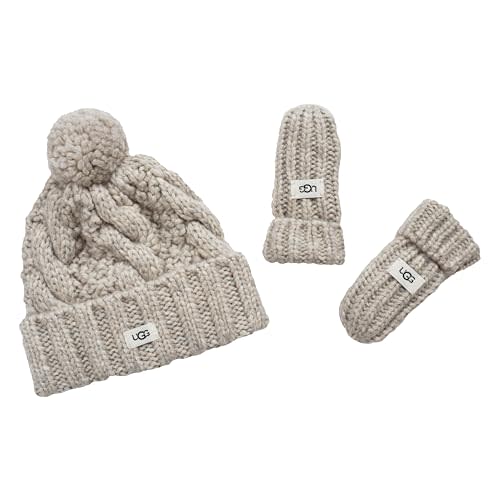UGG Infant Cozy Knit Set Soft Beanie and Plush-Lined Mittens