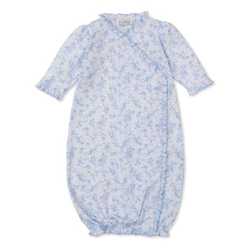 Old English Roses Blue Sack Gown