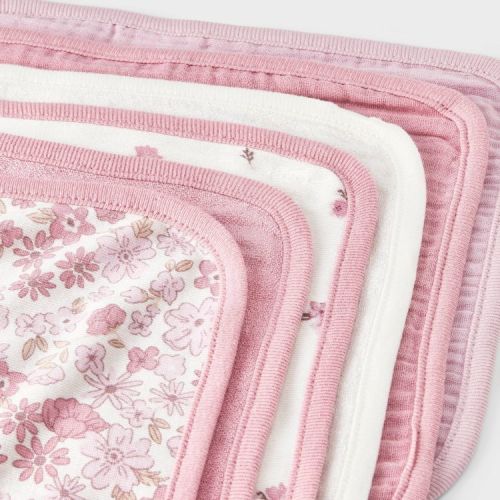 Baby 6pk Washcloth set - Cloud Island™ Pink