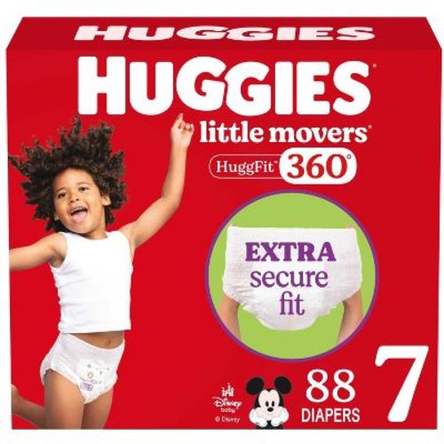 Huggies Little Movers 360 Pull On Diapers - Size 7 - 88ct
