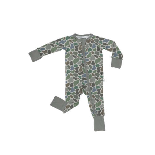 Retro Camo 2-Way Zipper PJ’s – Little Buffalo Creek Co.