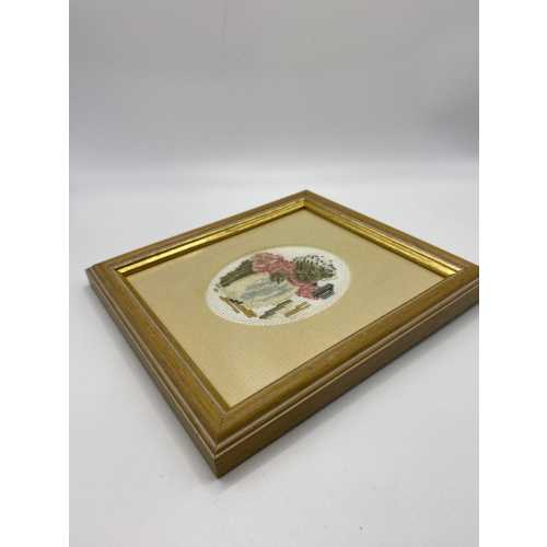 Vintage Mrs Tiggy-Winkle Beatrix Potter Framed Cross-stitch Baby Nursery Decor