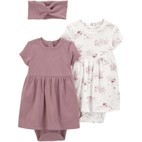 Carter's Child of Mine Baby Girl Dress, 2-Pack, Sizes Preemie-24 Months
