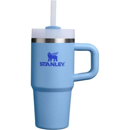 STANLEY Quencher H2.0 Tumbler with Handle and Straw 14 oz | Flowstate 3-Position Lid | Cup Holder Compatible for Travel | Insulated Stainless Steel Cup | BPA-Free | Blue Sky