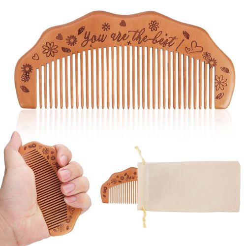 Birthing Comb for Labor Pain, Wooden Birthing Comb with Affirmation Labor Gifts for Women Labor Comb Birth Comb Labor and Delivery Essentials for Expectant Mothers