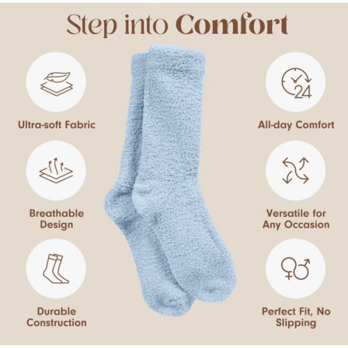 Unboxme Gifts Warm & Cozy Ultra-Luxe Cloud Sock, Gift for Women & Men