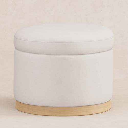 Naka Storage Ottoman in Eco-Performance Fabric | Water Repellent & Stain Resistant