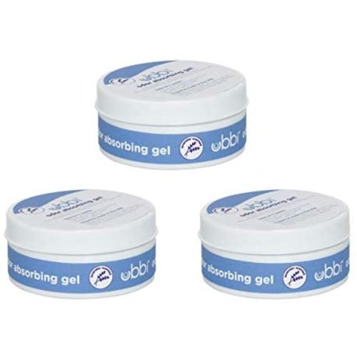 Ubbi Lavender Scented Odor Absorbing Gel Value Pack, Diaper Pail Odor Control Gel Packs, Baby Nursery Essentials, 3 Pack