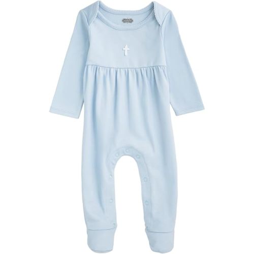 Mud Pie Baby Sleeper with Crochet Cross