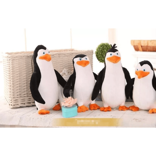 4Pcs/Set The Penguins of Madagascar Plush Stuffed Toys Dolls Gift New 20-28cm