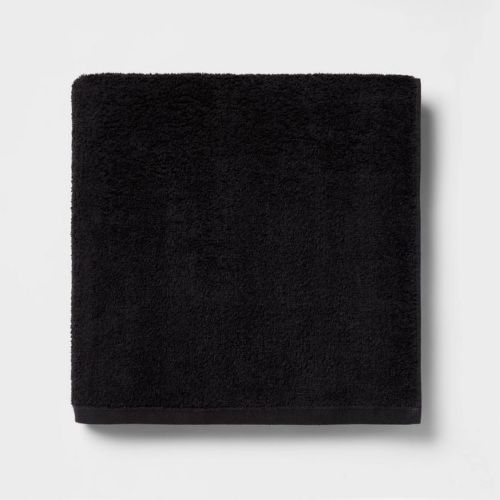 Everyday Oversized Bath Towel Black - Room Essentials™