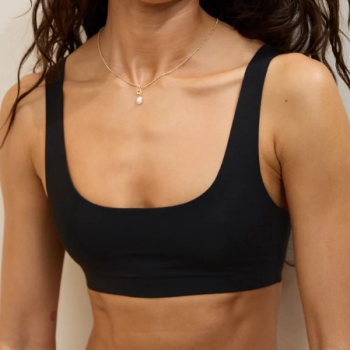 SMOOTHEZ Cotton Blend Scoop Bralette