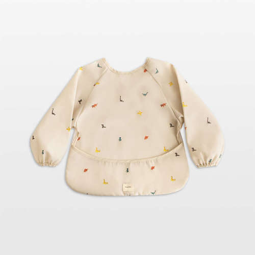 Mushie Dinosaurs Long Sleeve Bib