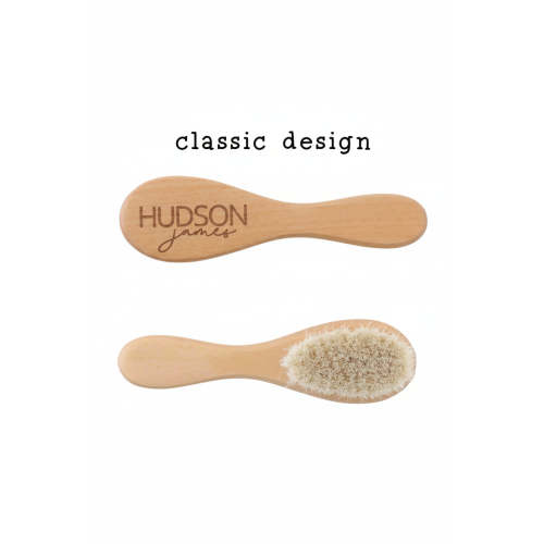 Personalized Wooden Baby Brush