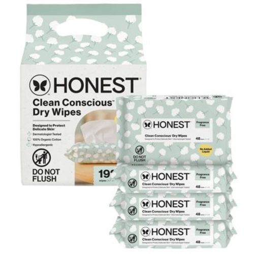 The Honest Company 100% Organic Cotton Dry Wipes - 192ct