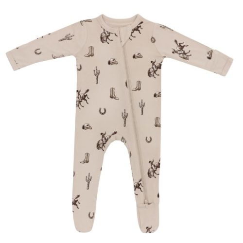 Zippered Footie in Classic Cowboy - Kyte Baby Shop