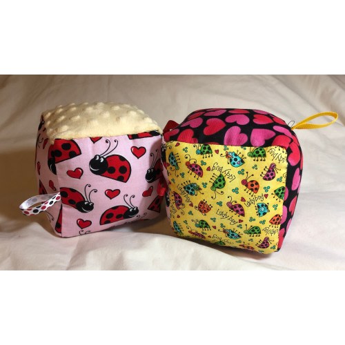 Ladybug Hearts themed Soft Baby Blocks