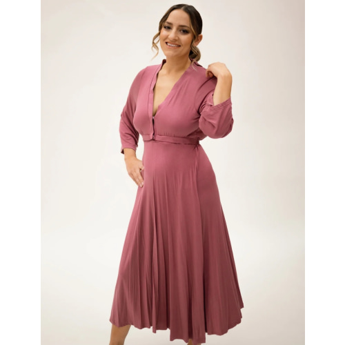 Amelia Labor & Postpartum Gown in Dusty Rose – Lila