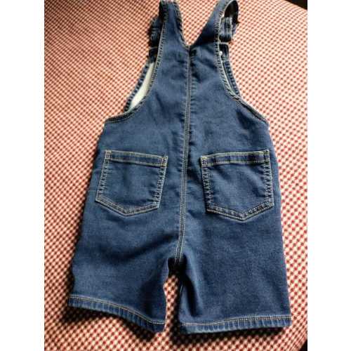 Denim Shortalls - Vintage Distressed 100% Cotton Denim Overall Shorts -  Toddler Sizes 4 or 5