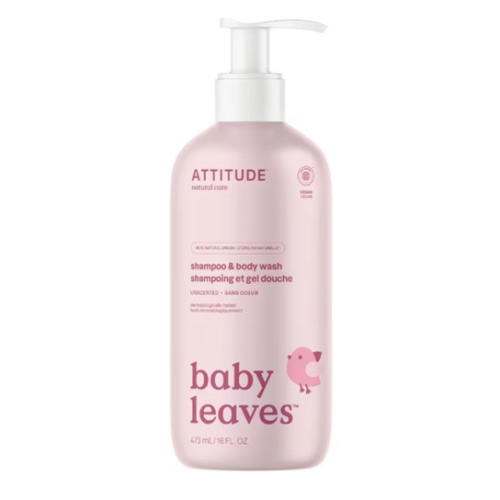 Baby Leaves™ Shampoo & Body Wash - Fragrance-Free - 16 fl. oz (473 ml)