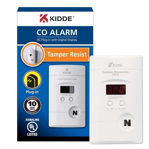 Kidde Nighthawk Plug-In AC/DC Carbon Monoxide Alarm Detector with Digital Display KN-COPP-3