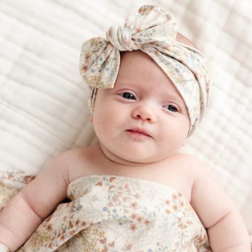 Pearl Newborn Take Home Outfit Bundle (Gown, Headband, Mittens & Blanket)