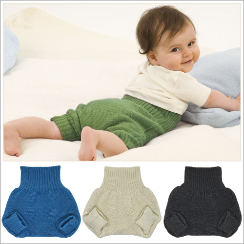 Disana Wool Diaper Cover for Babies — 100% Organic Merino Wool, Double-Knit, Made in Germany