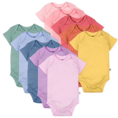 10-Pack Organic Cotton Short Sleeve Bodysuits | Honest Baby Clothing