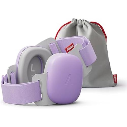Alpine Muffy Baby - New & Improved Baby Ear Muffs Noise Protection for Babies and Toddlers - CE & ANSI Certified - Safe and Soothing Hearing Protection - Age 3-48 months - Approved by Babies - Purple