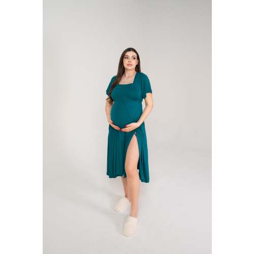 Cassidy Labor & Postpartum Gown Teal