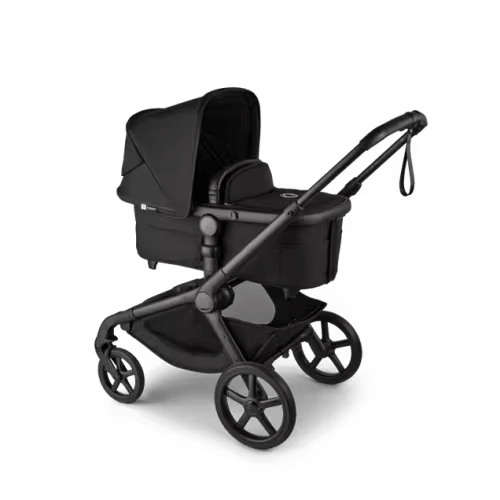 Bugaboo Kangaroo 2-in-1 stroller midnight black sun canopy, midnight black fabrics, black base | Bugaboo