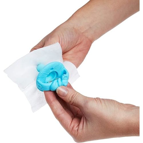Munchkin Arm & Hammer Pacifier Wipes - Safely Cleans Breast Pump Parts and Feeding Essentials for Baby and Toddler, 2 Pack, 72 Wipes