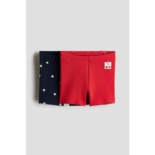 2-PACK RIBBED BIKE SHORTS