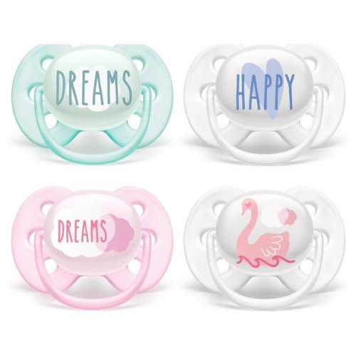 Avent Ultrasoft Deco Paci 0-6m