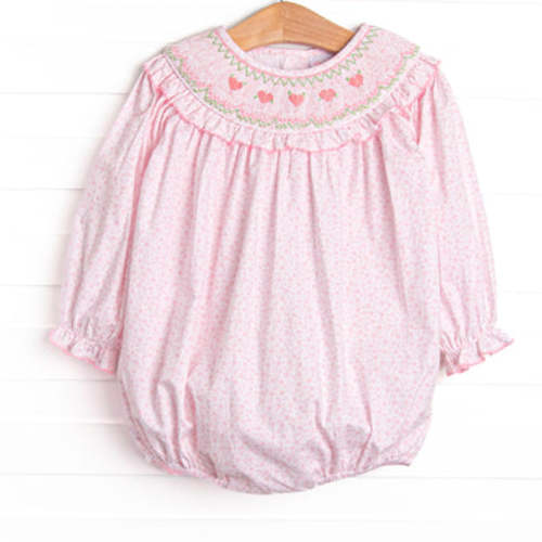 Kept Promise Petals Smocked Bubble, Pink – Stitchy Fish